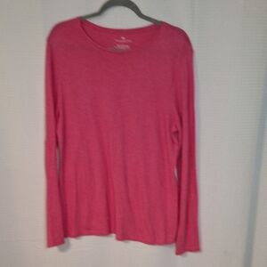 Talbots Pink Long-Sleeve T-Shirt – Soft Cotton Blend, Size [Your Size]